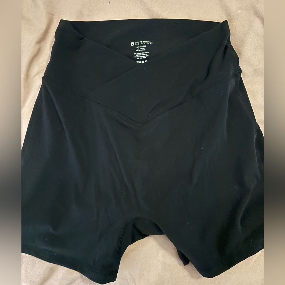 Buff Bunny Criss Cross Biker Shorts